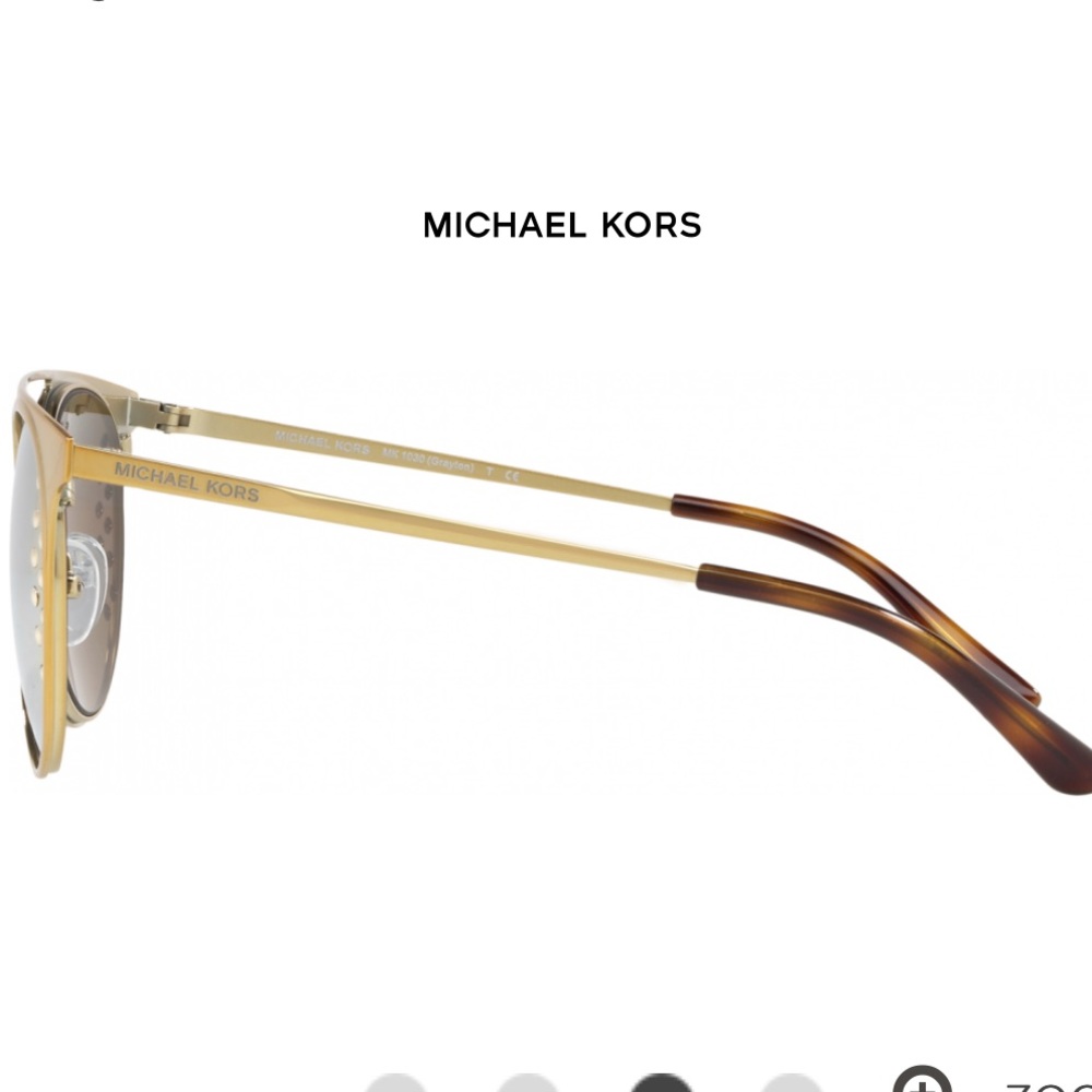 NWT MICHAEL KORS Grayton Liquid Gold Sunglasses - Picture 5 of 9